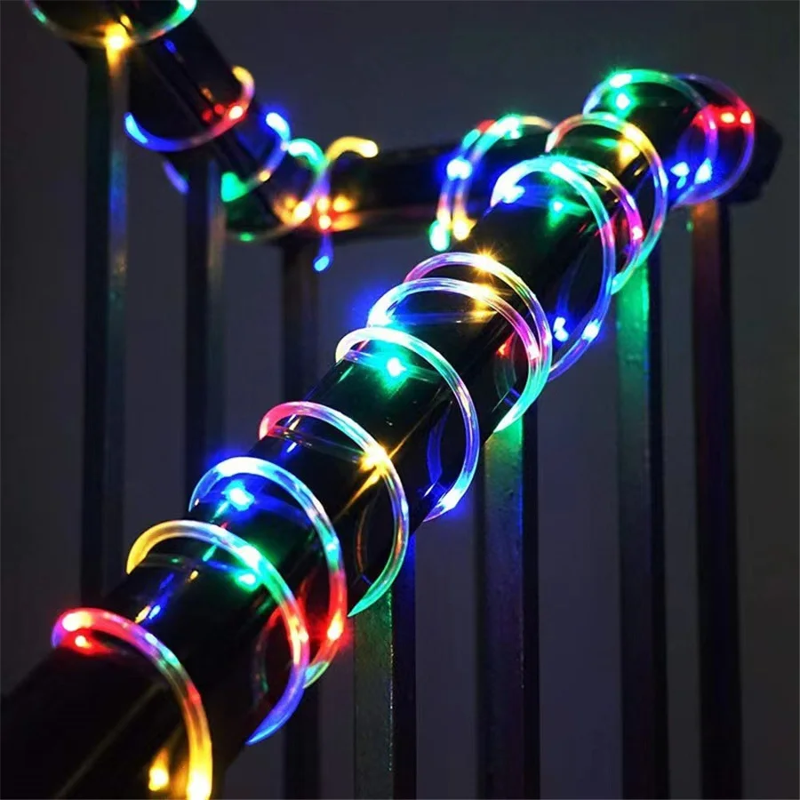 30M 300LED Christmas Tree Fairy Garden Lights Outdoor Waterproof Garland Rope Tube String Lights for Holiday Party Wedding Decor