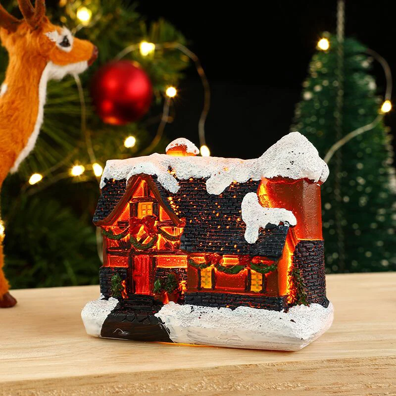 Christmas House Light Decorations For Home Ornaments Kids Xmas Gift New Year 2024 Navidad Decor Bedroom Night Light With Battery