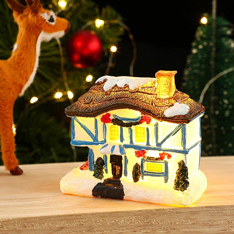 Christmas House Light Decorations For Home Ornaments Kids Xmas Gift New Year 2024 Navidad Decor Bedroom Night Light With Battery