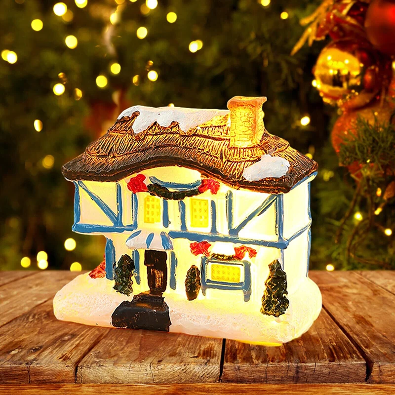 Christmas House Light Decorations For Home Ornaments Kids Xmas Gift New Year 2024 Navidad Decor Bedroom Night Light With Battery