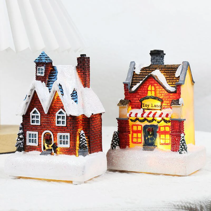 Christmas House Light Decorations For Home Ornaments Kids Xmas Gift New Year 2024 Navidad Decor Bedroom Night Light With Battery