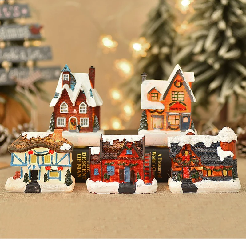 Christmas House Light Decorations For Home Ornaments Kids Xmas Gift New Year 2024 Navidad Decor Bedroom Night Light With Battery