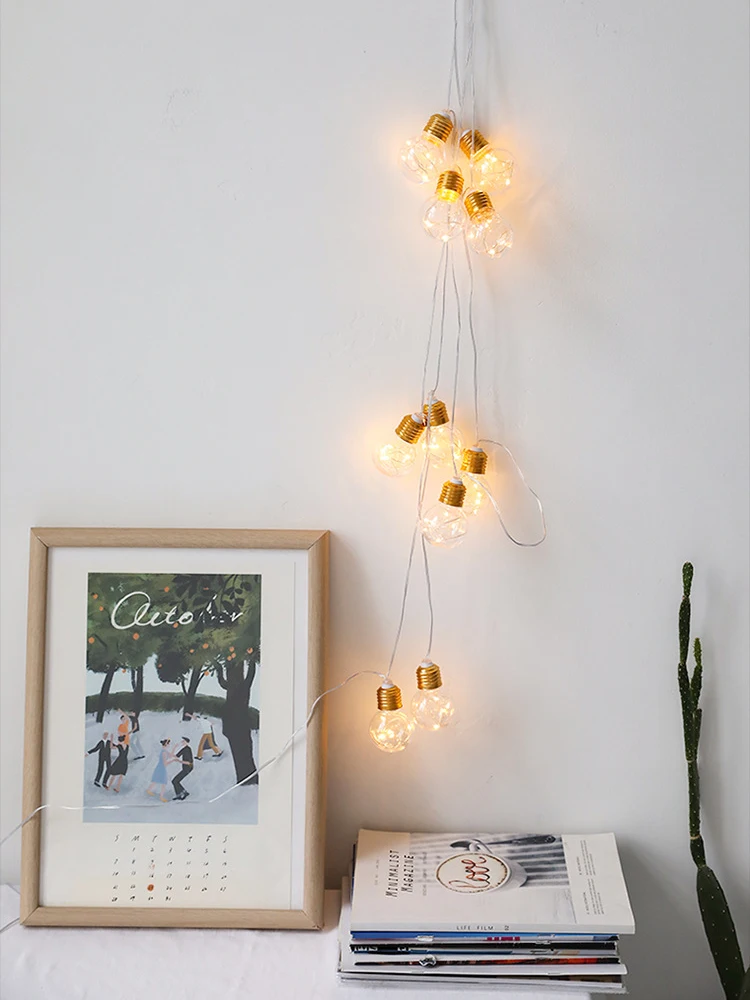LED Fairy Lights Bulb Interior Living Room Outdoors Wedding Party Christmas New Year Garland Light String Ornament Pendants