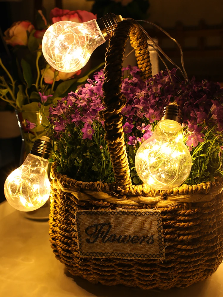 LED Fairy Lights Bulb Interior Living Room Outdoors Wedding Party Christmas New Year Garland Light String Ornament Pendants
