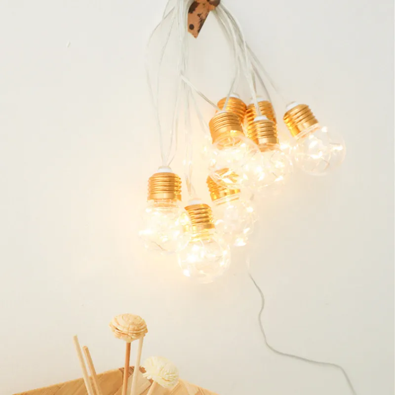 LED Fairy Lights Bulb Interior Living Room Outdoors Wedding Party Christmas New Year Garland Light String Ornament Pendants