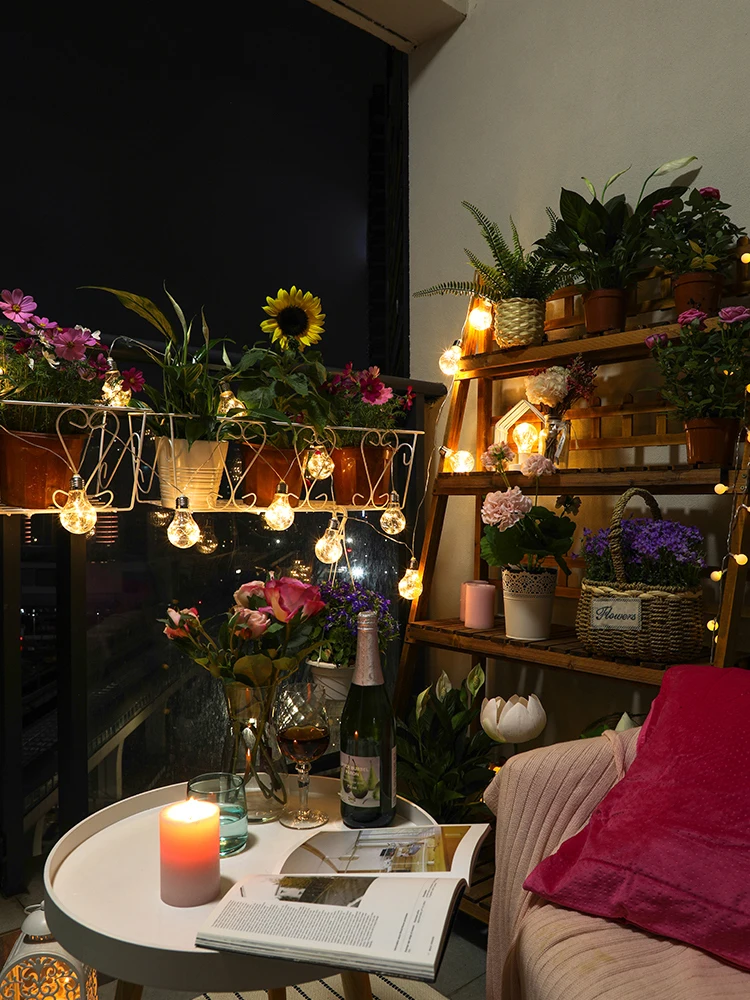 LED Fairy Lights Bulb Interior Living Room Outdoors Wedding Party Christmas New Year Garland Light String Ornament Pendants