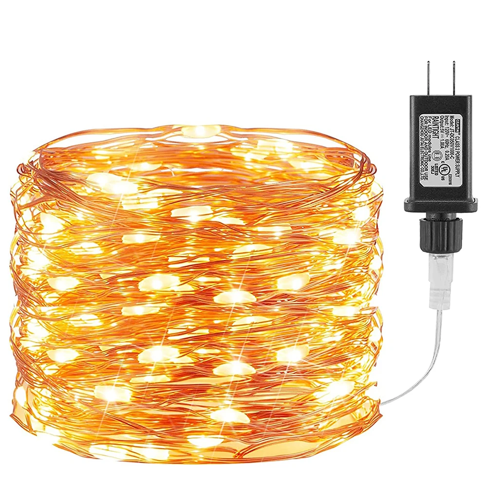 100M 1000LED Warm White Fairy Lights Outdoor Waterproof Bendable Indoor Christmas Holiday Party Wedding Garden Decoration