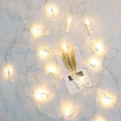 LED Fairy Lights with Photo Clips 10LEDs 20LEDs for Christmas Decoration Valentine Gift Decor