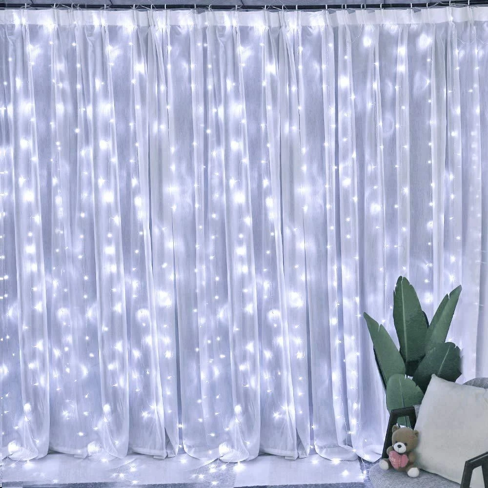 LED Curtain Garland Fairy Lights Festoon with Remote New Year Garland Christmas Decoration Party Wedding Decoration.