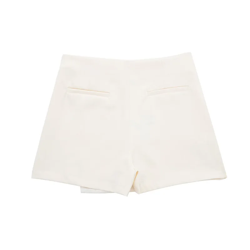 HXAO Shorts Women 2024 Black White Mini shorts Women's Shorts High waist Micro Casual Skirt Shorts Asymmetric Shorts Skirt Mujer
