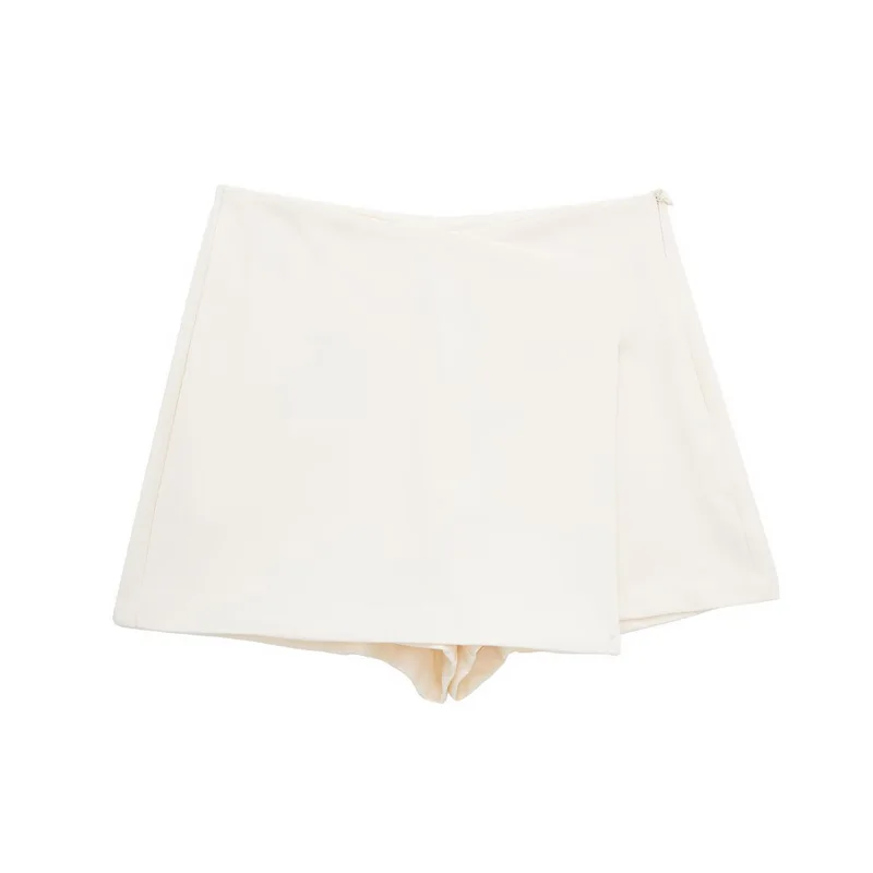HXAO Shorts Women 2024 Black White Mini shorts Women's Shorts High waist Micro Casual Skirt Shorts Asymmetric Shorts Skirt Mujer