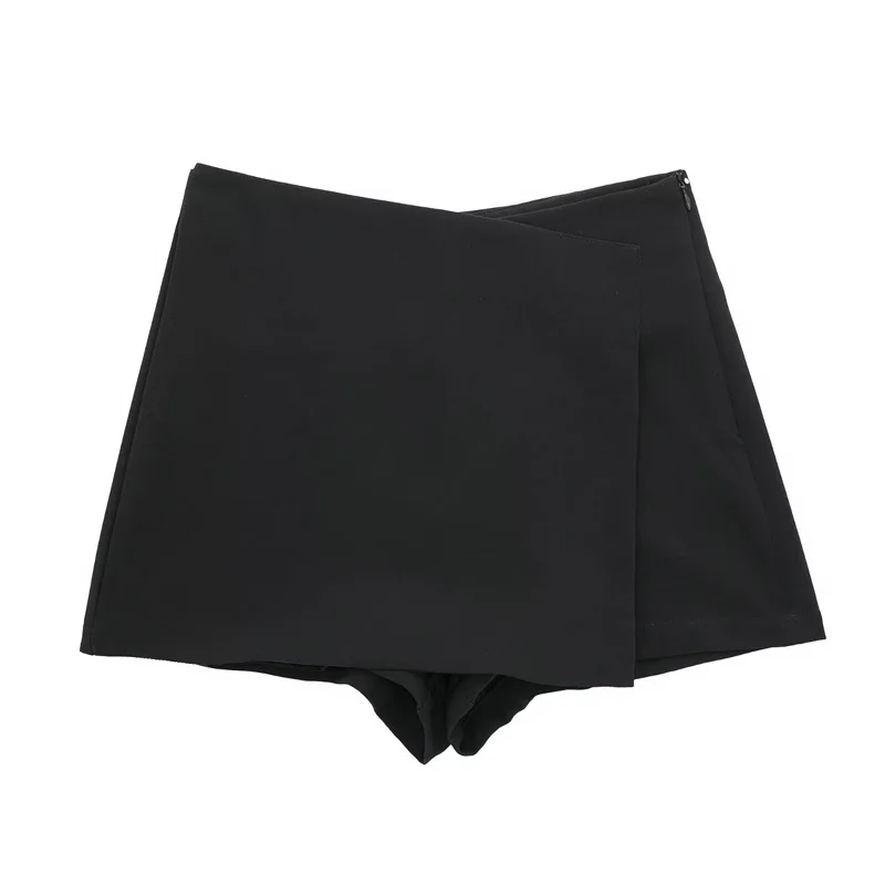HXAO Shorts Women 2024 Black White Mini shorts Women's Shorts High waist Micro Casual Skirt Shorts Asymmetric Shorts Skirt Mujer