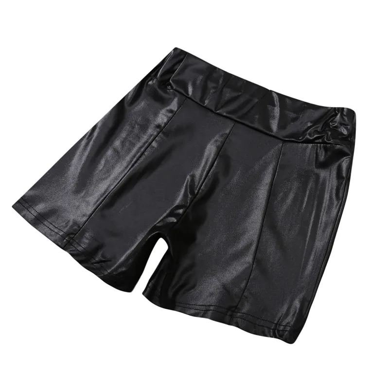 2024 Sexy Womens Shorts Shiny Elastic High Waist Shiny Faux PU Leather Short Pants Slim Hot Dance Clubwear Mini Shorts