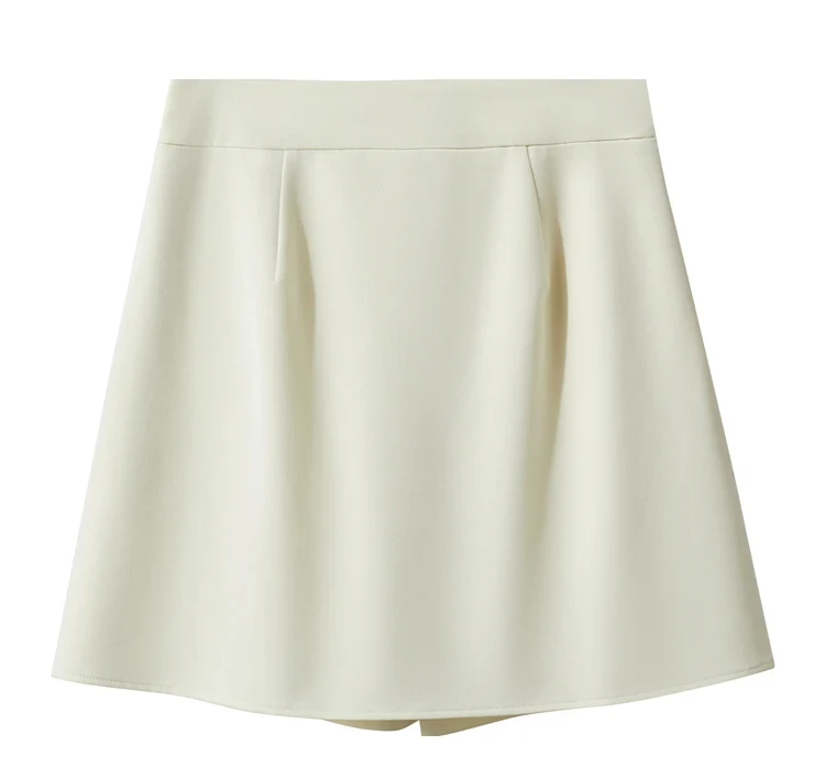 AMII Minimalism Casual Shorts Skirts Women High Rase 2026 Autumn New Fashion Commuter Lady Straight Blazer A-Line Skirt 12343035