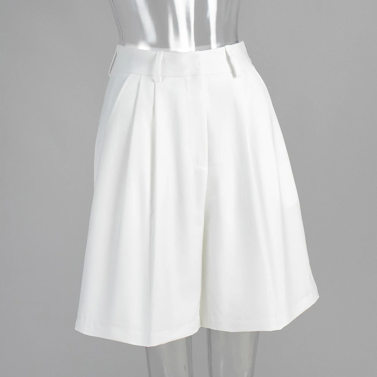 Summer New High Waist Shorts for Women Casual Loose Wide Leg Solid Shorts Female Short Pants Y2k Booty Shorts