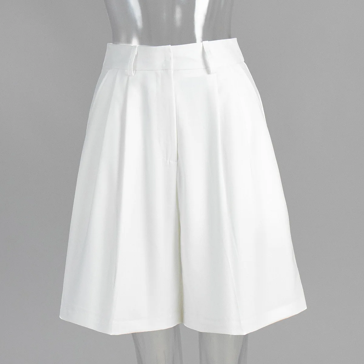 Summer New High Waist Shorts for Women Casual Loose Wide Leg Solid Shorts Female Short Pants Y2k Booty Shorts