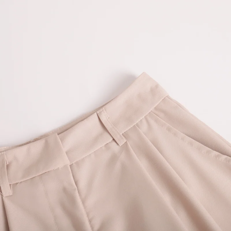Summer New High Waist Shorts for Women Casual Loose Wide Leg Solid Shorts Female Short Pants Y2k Booty Shorts