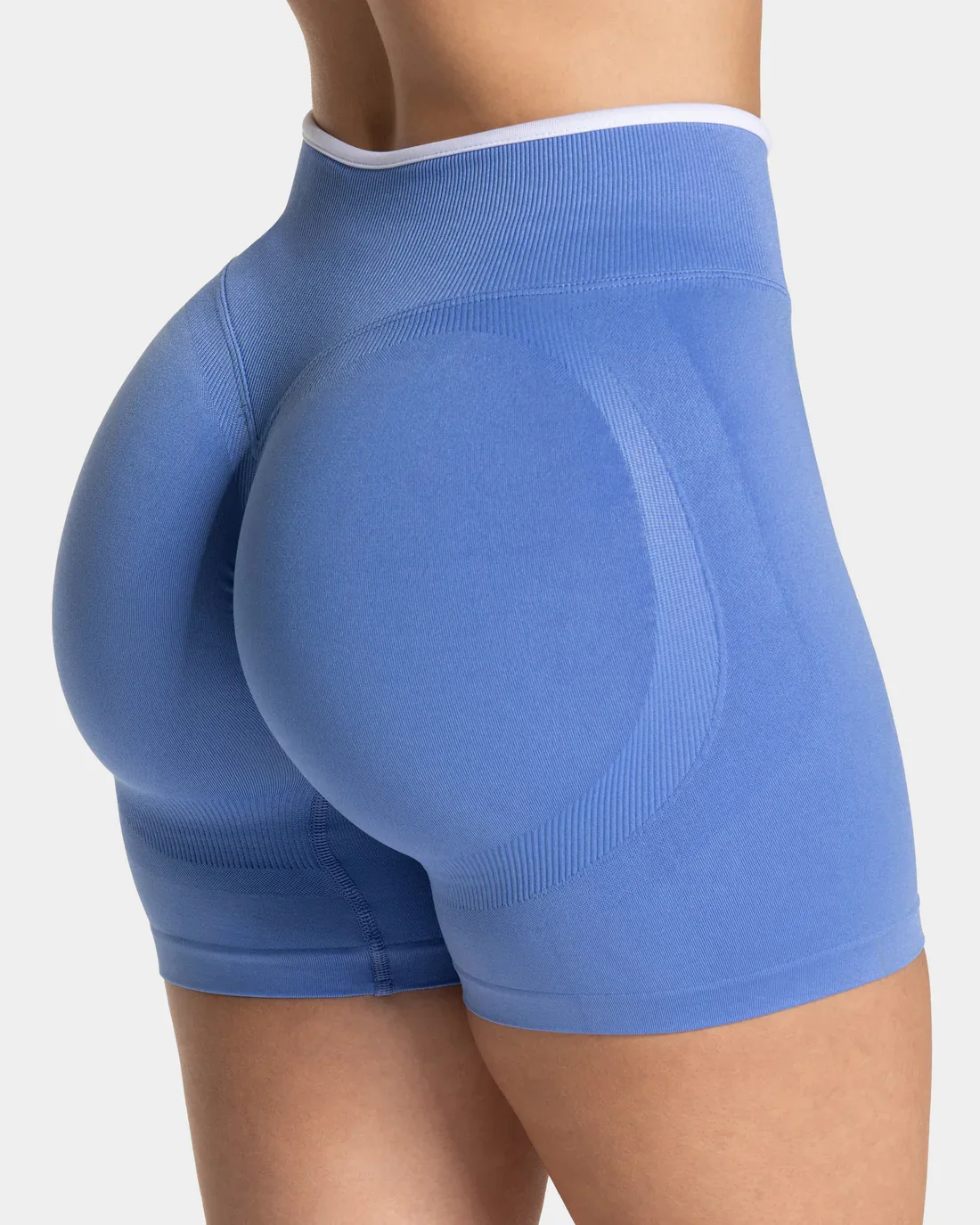 Women's Seamless Gym Color Blocking Sports Shorts High Elastic Tight High Waist Hip Lifting Yoga Pants Running Sports Shorts