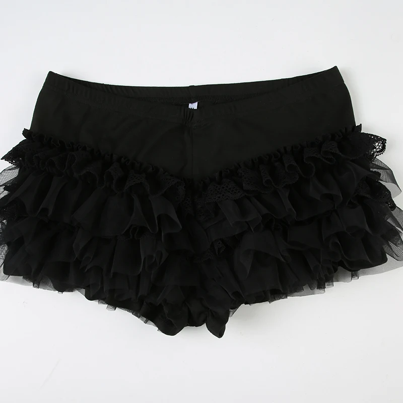 AltGoth Gothic Hotsweet Shorts Women Y2k E-girl Dark Sexy Aesthetic Cute Kawaii Streetwear Lace Patchwork Low Waist Shorts Femme