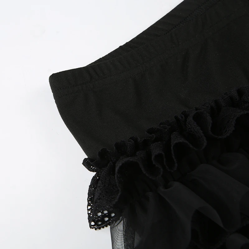 AltGoth Gothic Hotsweet Shorts Women Y2k E-girl Dark Sexy Aesthetic Cute Kawaii Streetwear Lace Patchwork Low Waist Shorts Femme