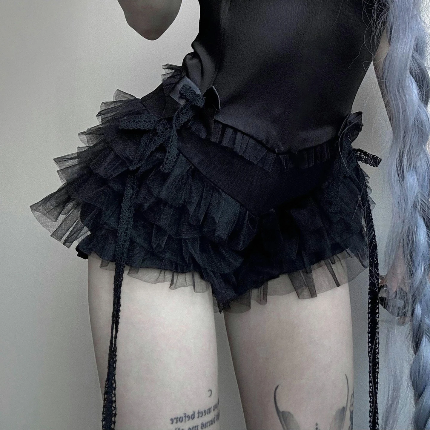 AltGoth Gothic Hotsweet Shorts Women Y2k E-girl Dark Sexy Aesthetic Cute Kawaii Streetwear Lace Patchwork Low Waist Shorts Femme
