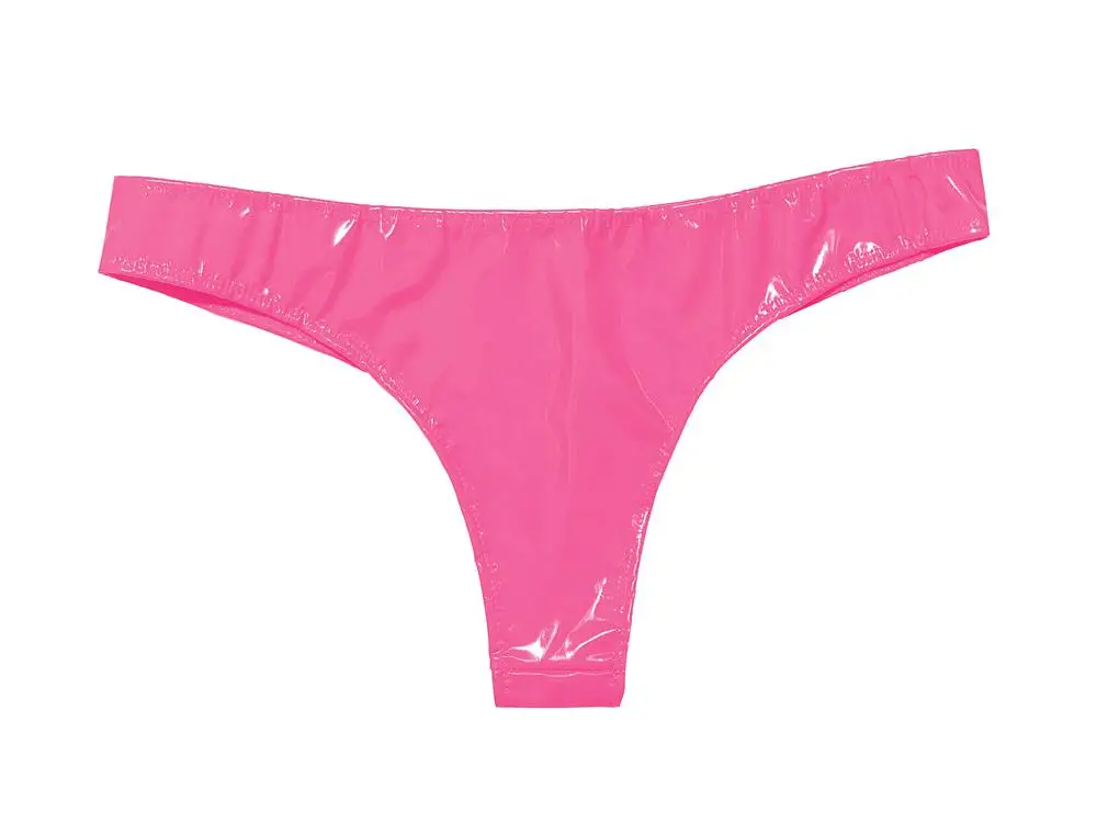 Sexy Women Hot Short Oil Glossy Shiny Low Waist Short PVC PU Faux Leather Exotic Briefs Maid Punk Dance Wear Plus Size