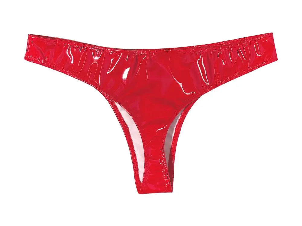 Sexy Women Hot Short Oil Glossy Shiny Low Waist Short PVC PU Faux Leather Exotic Briefs Maid Punk Dance Wear Plus Size