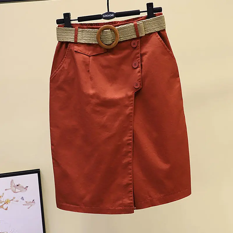 Pants Skirt for Women Shorts Summer Wide Leg Blue High Waist Straight-legged Pockets Woman Short Black Korean Fashion Culotte