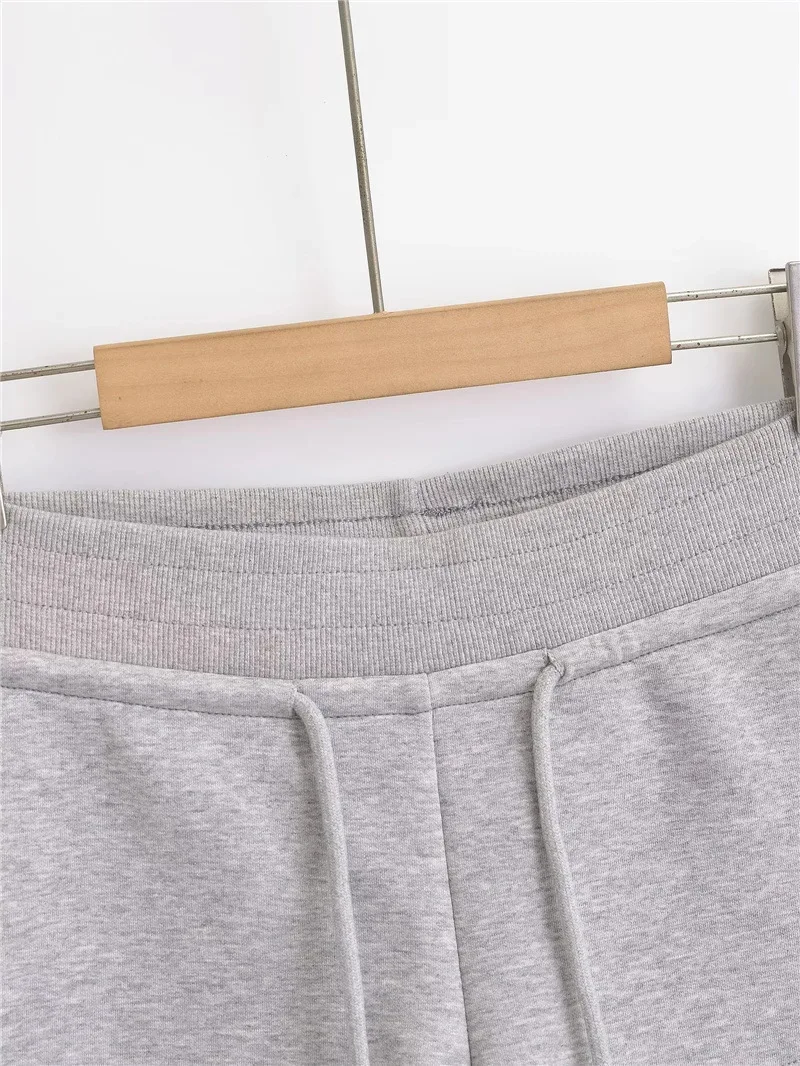Black Mini Shorts For Woman Summer Clothes 2024 Low Rise Shorts Knitted Korean Fashion Shorts Low Waist Buttoms With Drawstrings