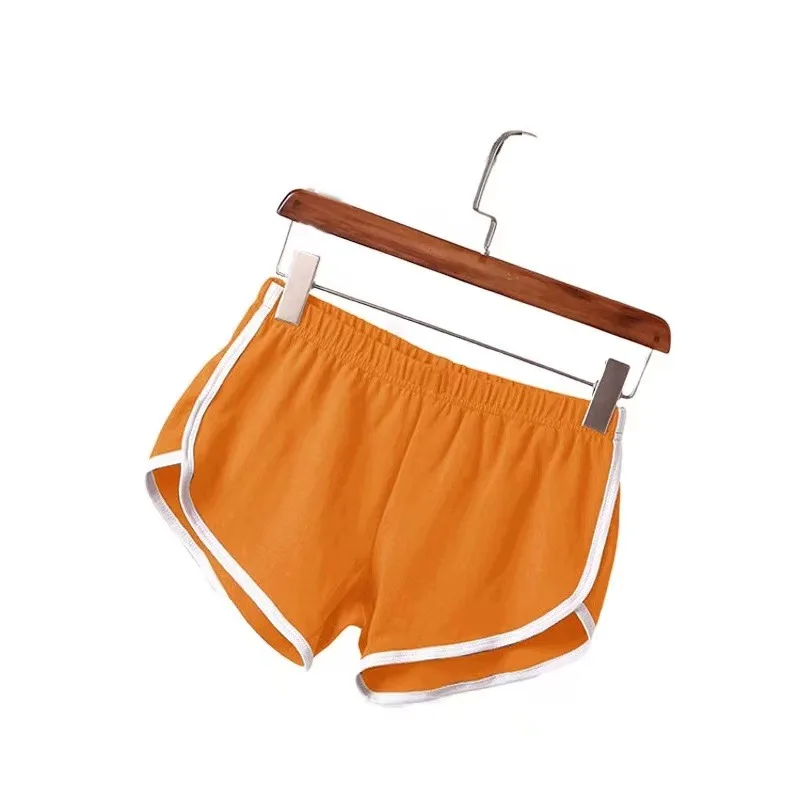 Sports Shorts Women Summer 2024 New Candy Color Anti Emptied Skinny Shorts Casual Lady Elastic Waist Beach Correndo Short Pants