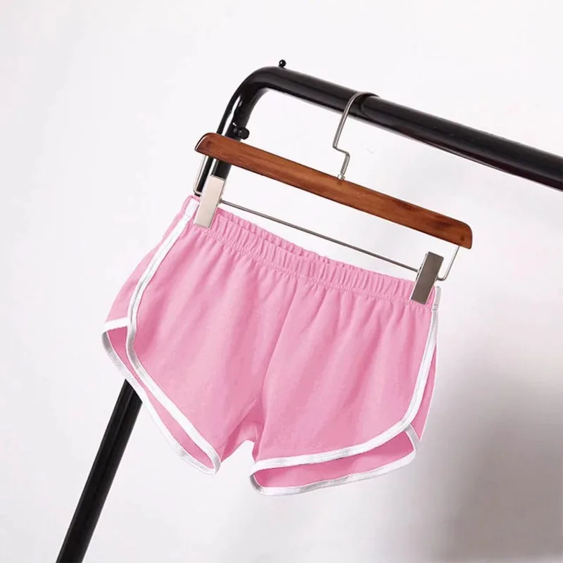 Sports Shorts Women Summer 2024 New Candy Color Anti Emptied Skinny Shorts Casual Lady Elastic Waist Beach Correndo Short Pants