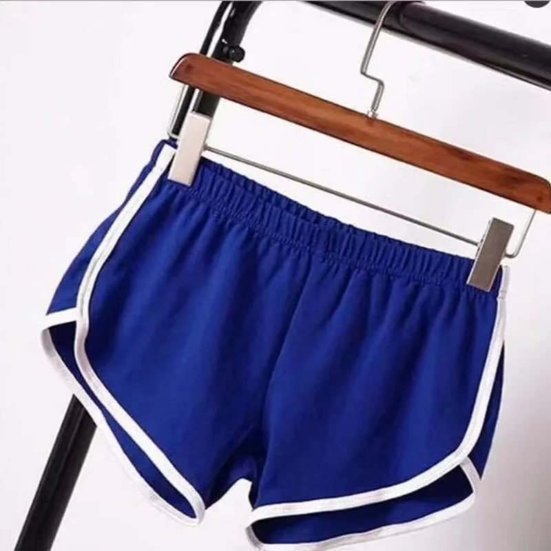 Sports Shorts Women Summer 2024 New Candy Color Anti Emptied Skinny Shorts Casual Lady Elastic Waist Beach Correndo Short Pants