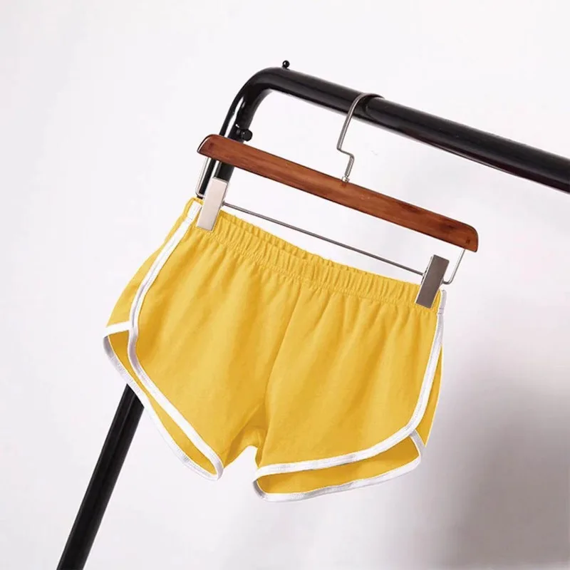 Sports Shorts Women Summer 2024 New Candy Color Anti Emptied Skinny Shorts Casual Lady Elastic Waist Beach Correndo Short Pants
