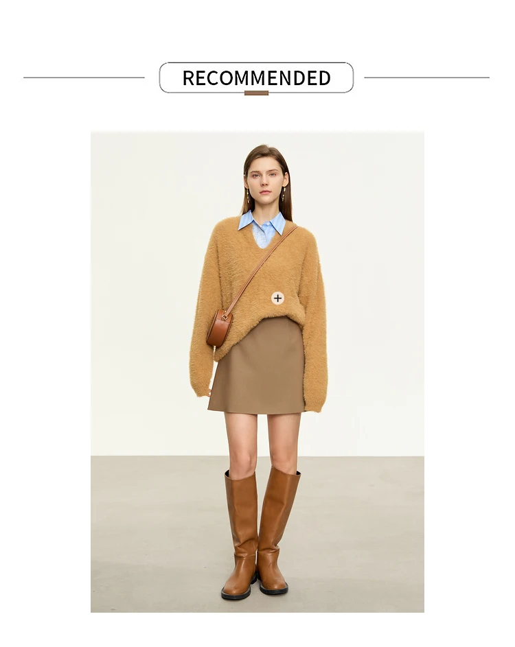 Amii Shorts Skirts Women's High Waist Versatile 2026 Autumn New A-Line Skirt Shorts Office Loose Solid Women's Clothing 12343035