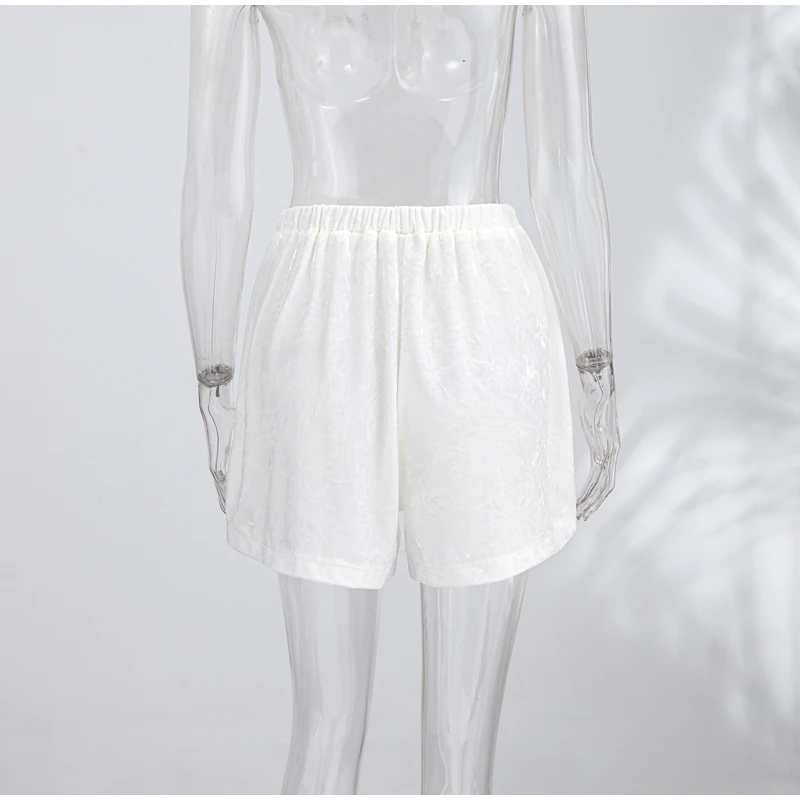 Lace Trim Women Shorts Vintage Velvet Lace Shorts High Waist Versatile Shorts Daily Fashion Casual Outfit Stylish Party Outfit