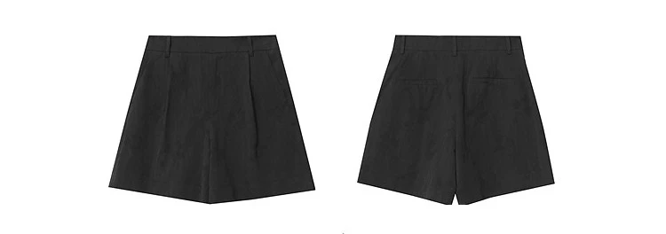 Amii Women's Shorts 2026 Autumn New Versatile Commuter Cotton Shorts Jacquard Casual Basic Women's Loose Wide-leg Pants 12641111
