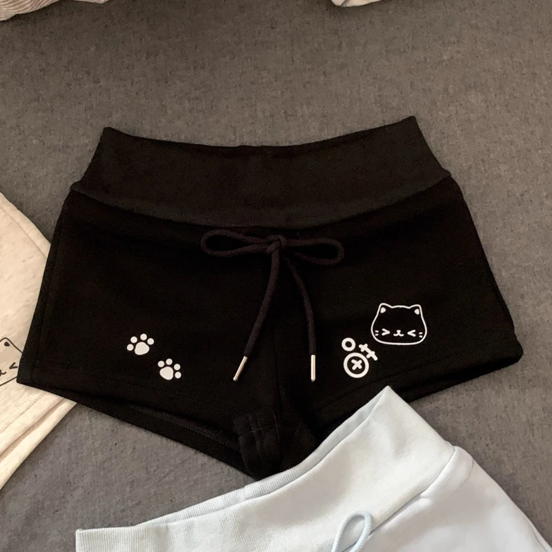Kawaii Bear printed Women's shorts Japanese cute  summer casual harajuku Elastic waist Women pants Fashion shorts for women y2k