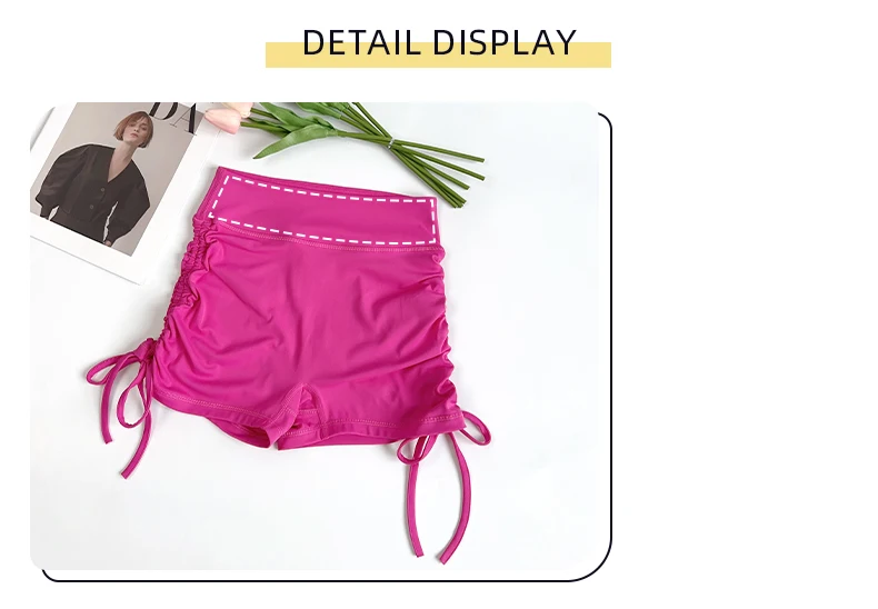 Summer High-Waisted Women's Yoga Fitness Shorts Sexy Drawstring Tied Three-Part Sports Hot Pants for Fitness And Exercise