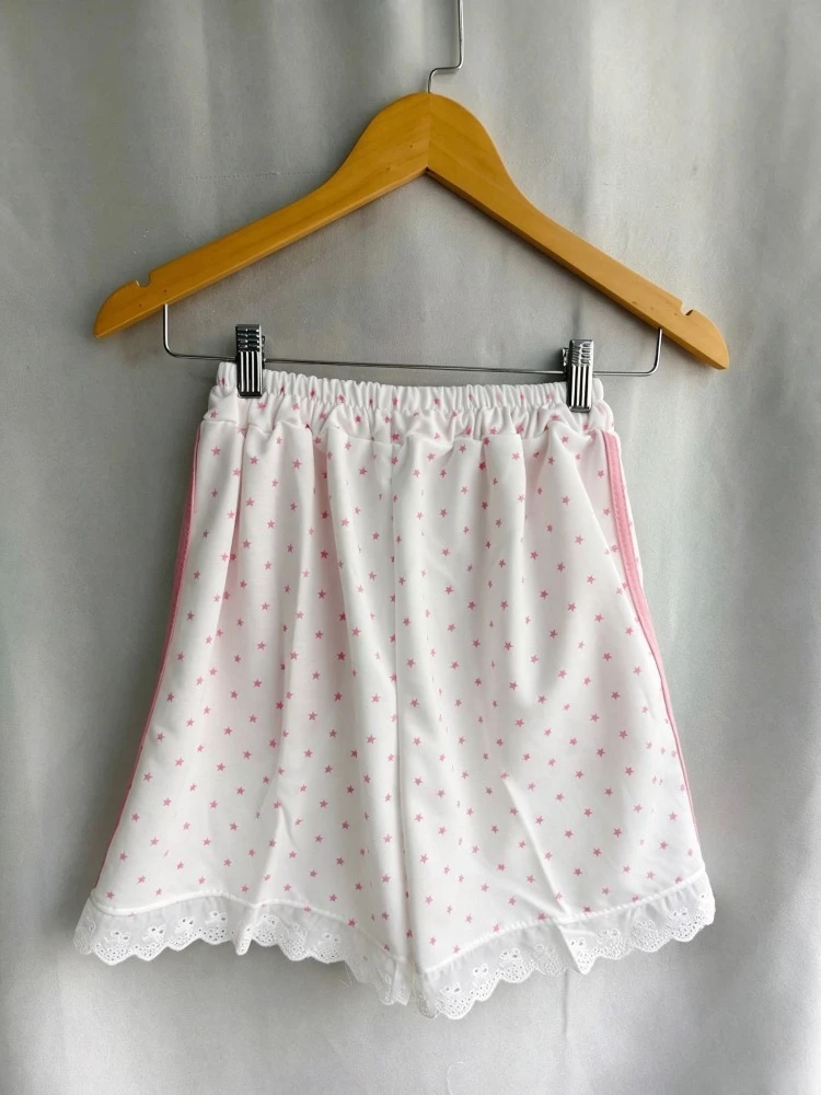 Kimutomo Shorts Women Embroidery Strawberry Loose Sweet Summer New Fashion Y2k Aesthetic Harajuku Shorts Female Preppy Style