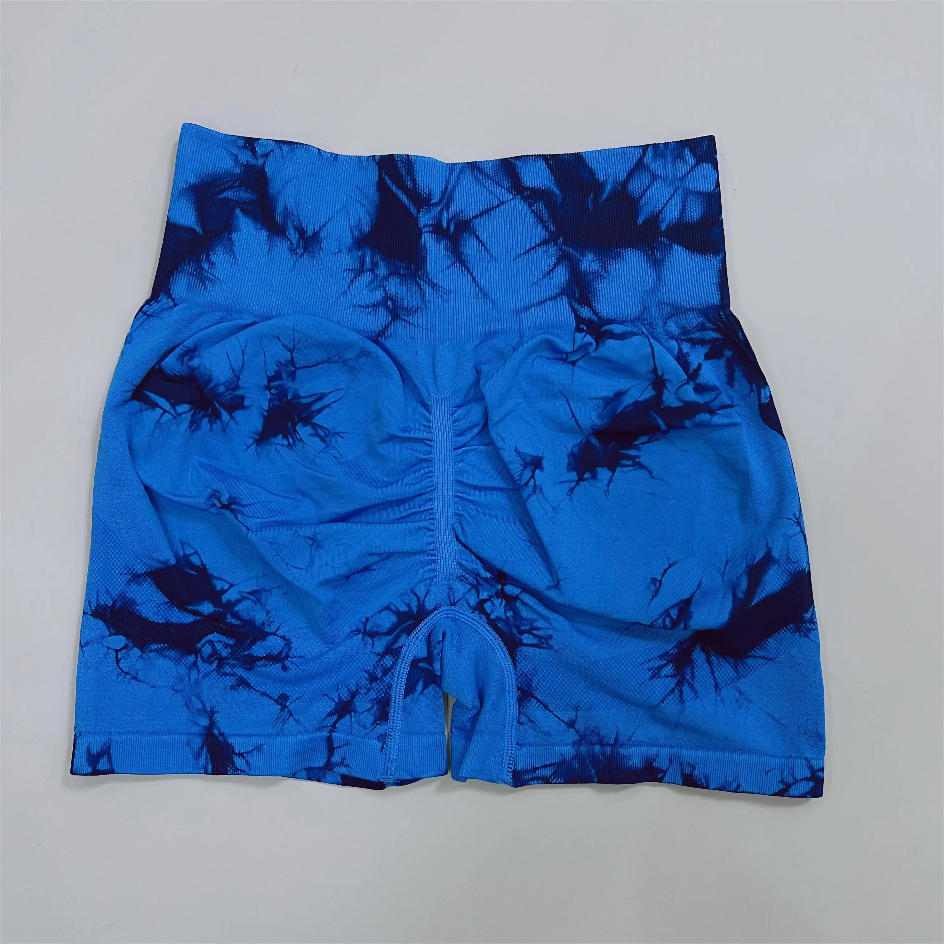Women Tie Dye Gym Shorts Athletic Scrunch Workout Biker High Waist Yoga Pants Leggins Sports Fitness Short Tights Drop Shipping