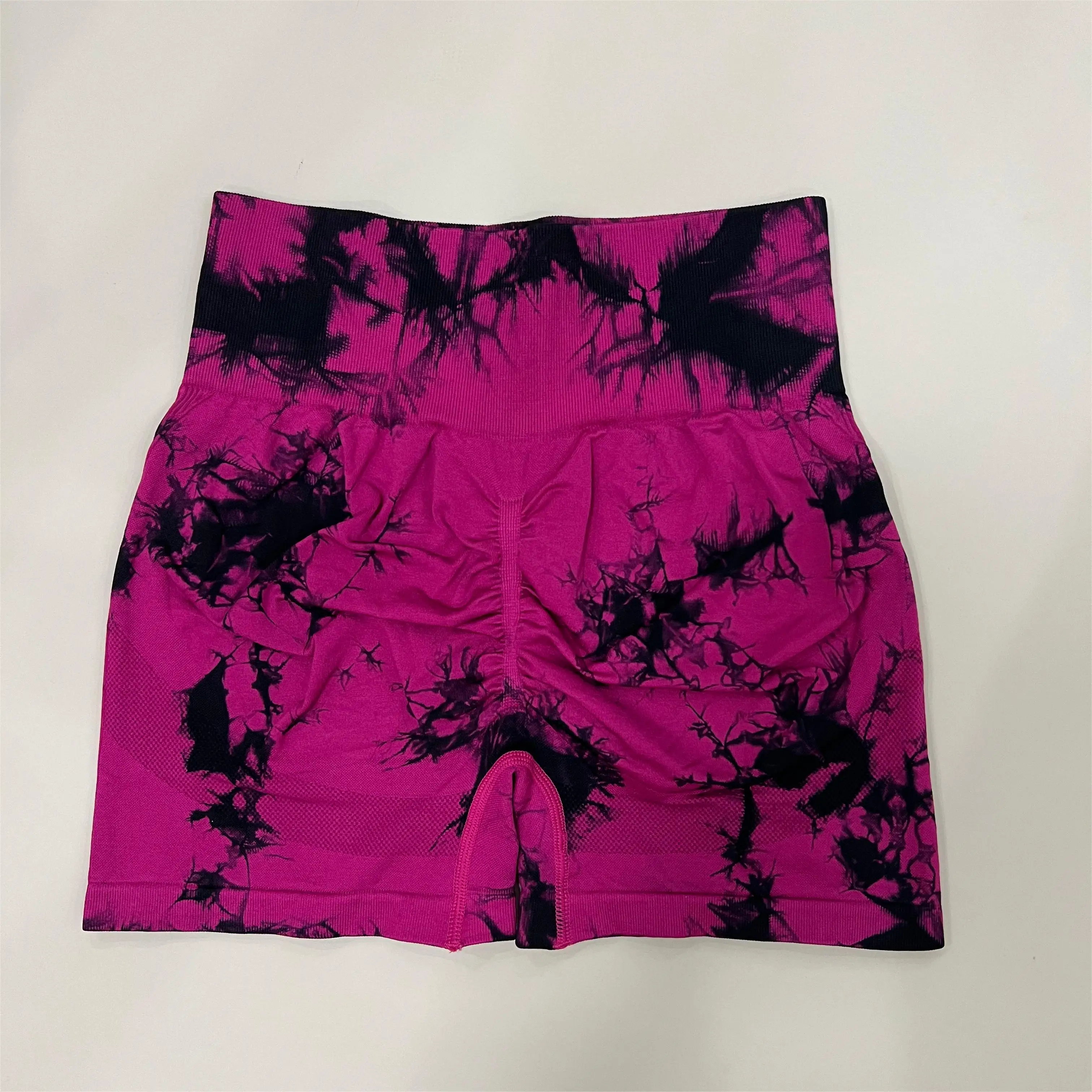 Women Tie Dye Gym Shorts Athletic Scrunch Workout Biker High Waist Yoga Pants Leggins Sports Fitness Short Tights Drop Shipping
