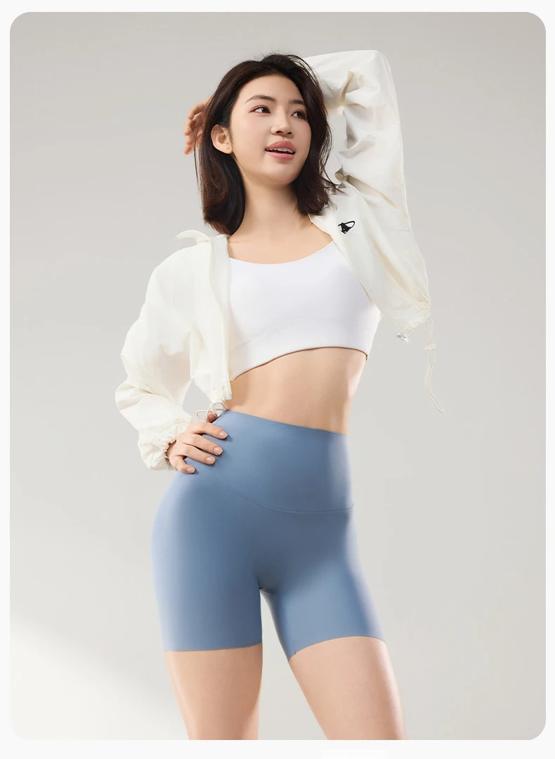 BIVIGAOS Summer Thin Seamless Sharkskin Mini Shorts Women High Waist Slim Sexy Sport Shorts Multicolor Fitness Bicycle Shorts