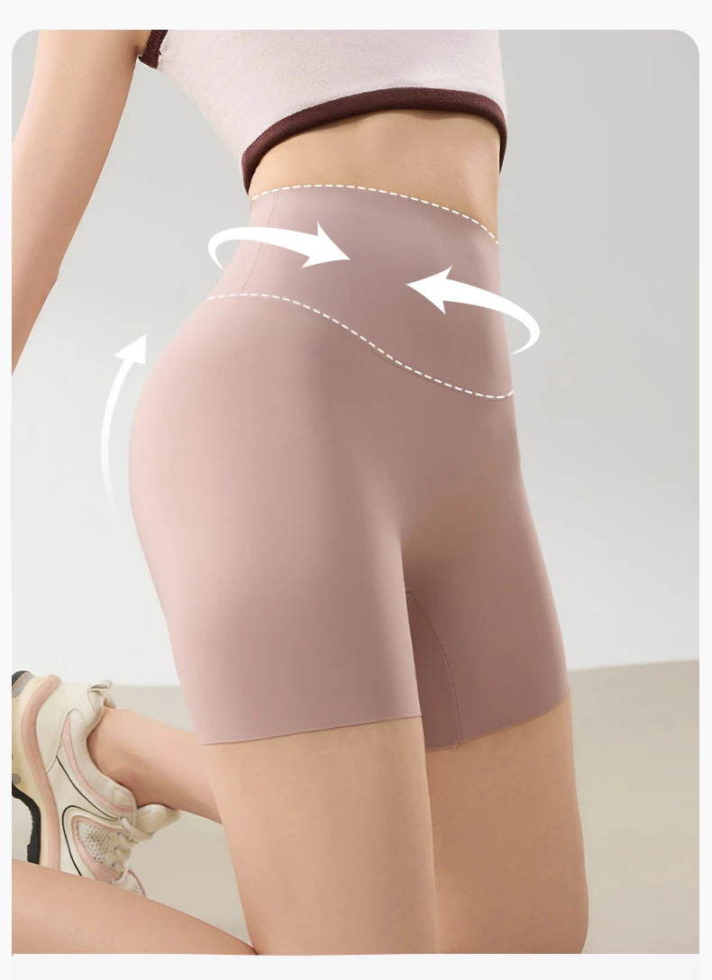 BIVIGAOS Summer Thin Seamless Sharkskin Mini Shorts Women High Waist Slim Sexy Sport Shorts Multicolor Fitness Bicycle Shorts