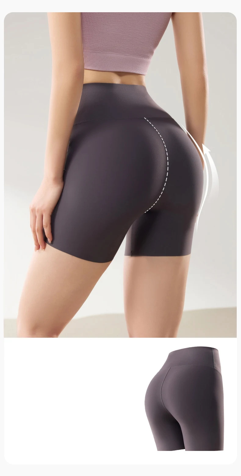 BIVIGAOS Summer Thin Seamless Sharkskin Mini Shorts Women High Waist Slim Sexy Sport Shorts Multicolor Fitness Bicycle Shorts