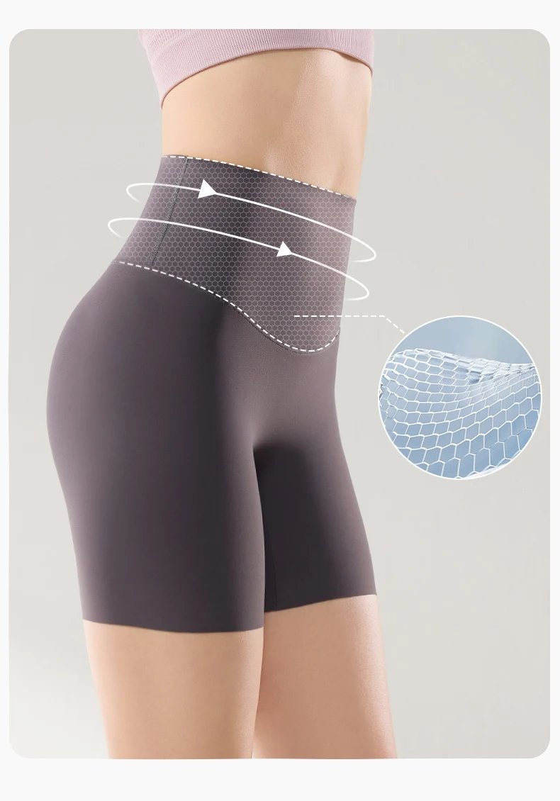 BIVIGAOS Summer Thin Seamless Sharkskin Mini Shorts Women High Waist Slim Sexy Sport Shorts Multicolor Fitness Bicycle Shorts