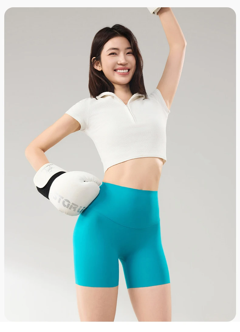 BIVIGAOS Summer Thin Seamless Sharkskin Mini Shorts Women High Waist Slim Sexy Sport Shorts Multicolor Fitness Bicycle Shorts