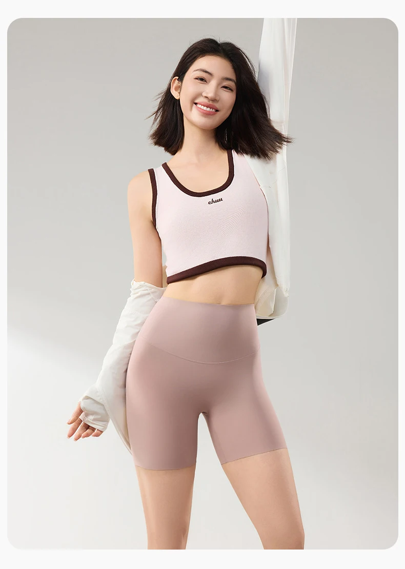 BIVIGAOS Summer Thin Seamless Sharkskin Mini Shorts Women High Waist Slim Sexy Sport Shorts Multicolor Fitness Bicycle Shorts