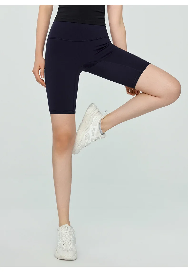 Summer Yoga Shorts Elastic Breathable Tights Leggings Quick Dried Sports Fitness Yoga Cycling Athletic Gym Shorts