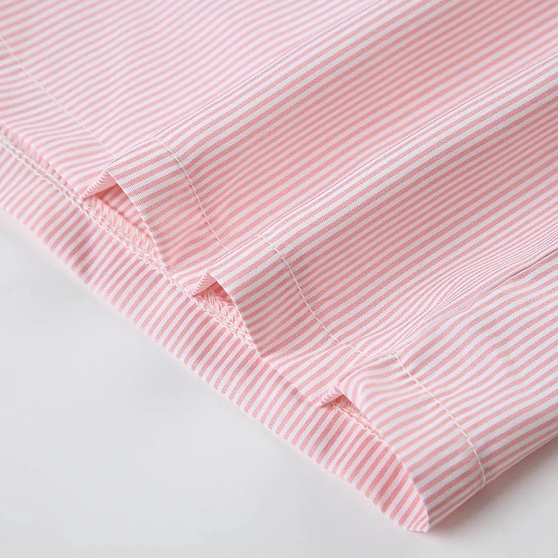 Women's Striped Print Casual Elastic Waist Shorts Fashion Button Detail Streetwear Chic Y2K Loose Fit Basic Summer Shorts