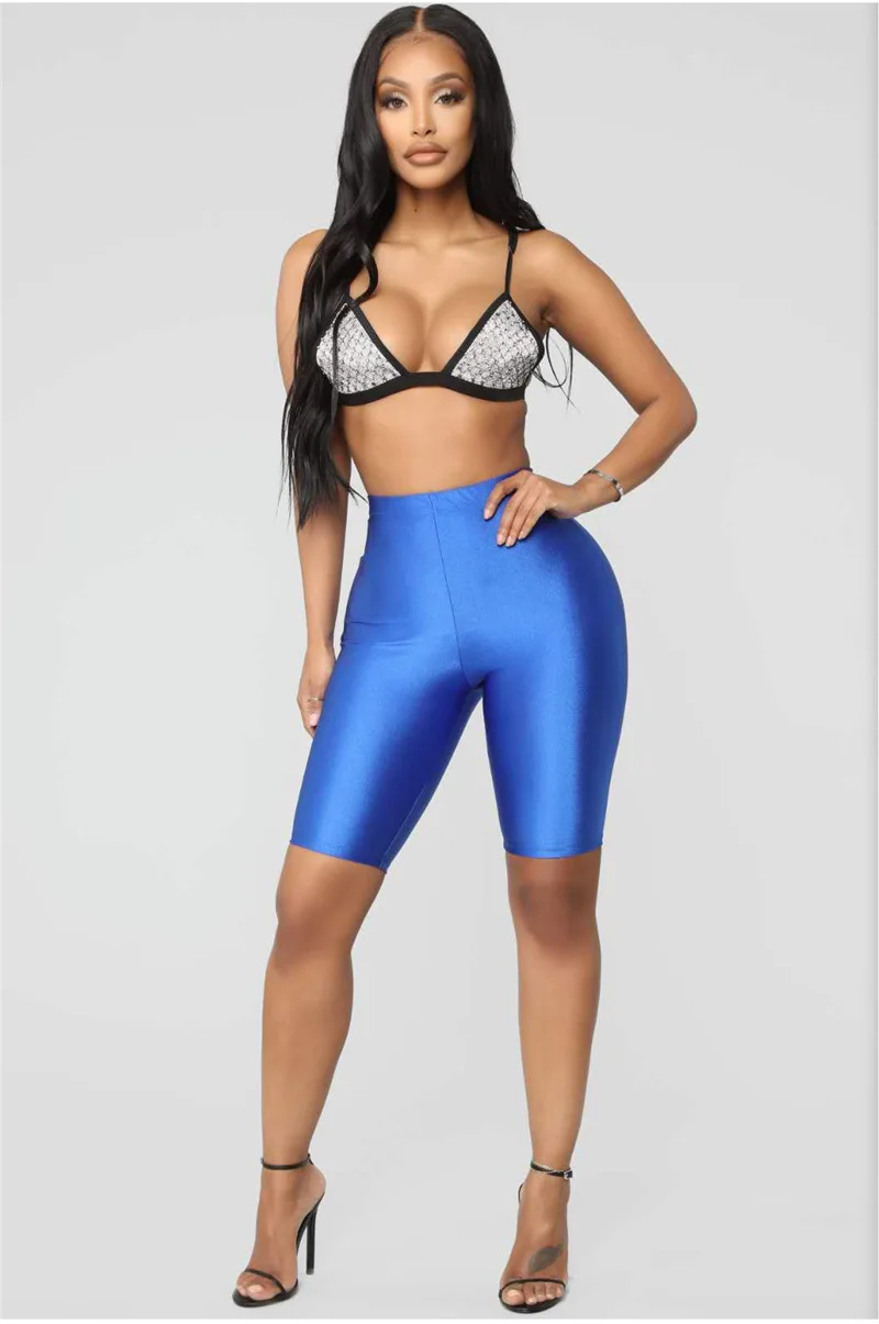 Women Cycling Shorts Dancing Gym Biker Slim Active Sports Solid Sexy Skinny 2021 New Summer